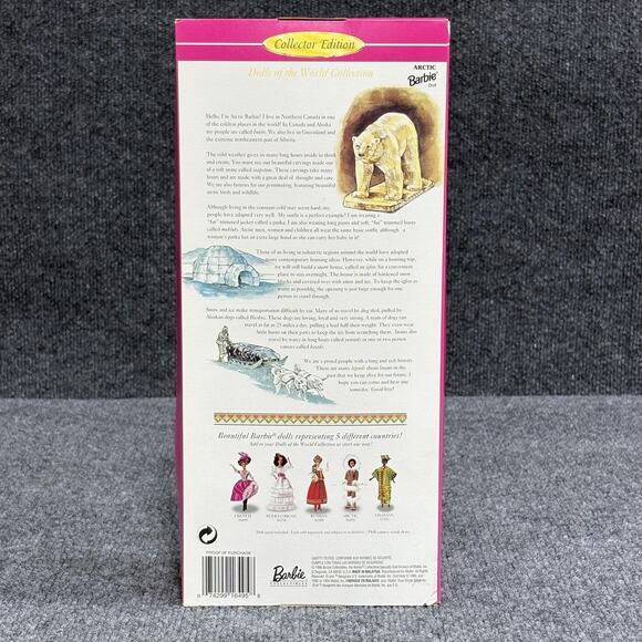 Vintage Arctic Barbie Doll 1995 Mattel Dolls of the World Collection‎ New 16495 - Picture 3 of 12